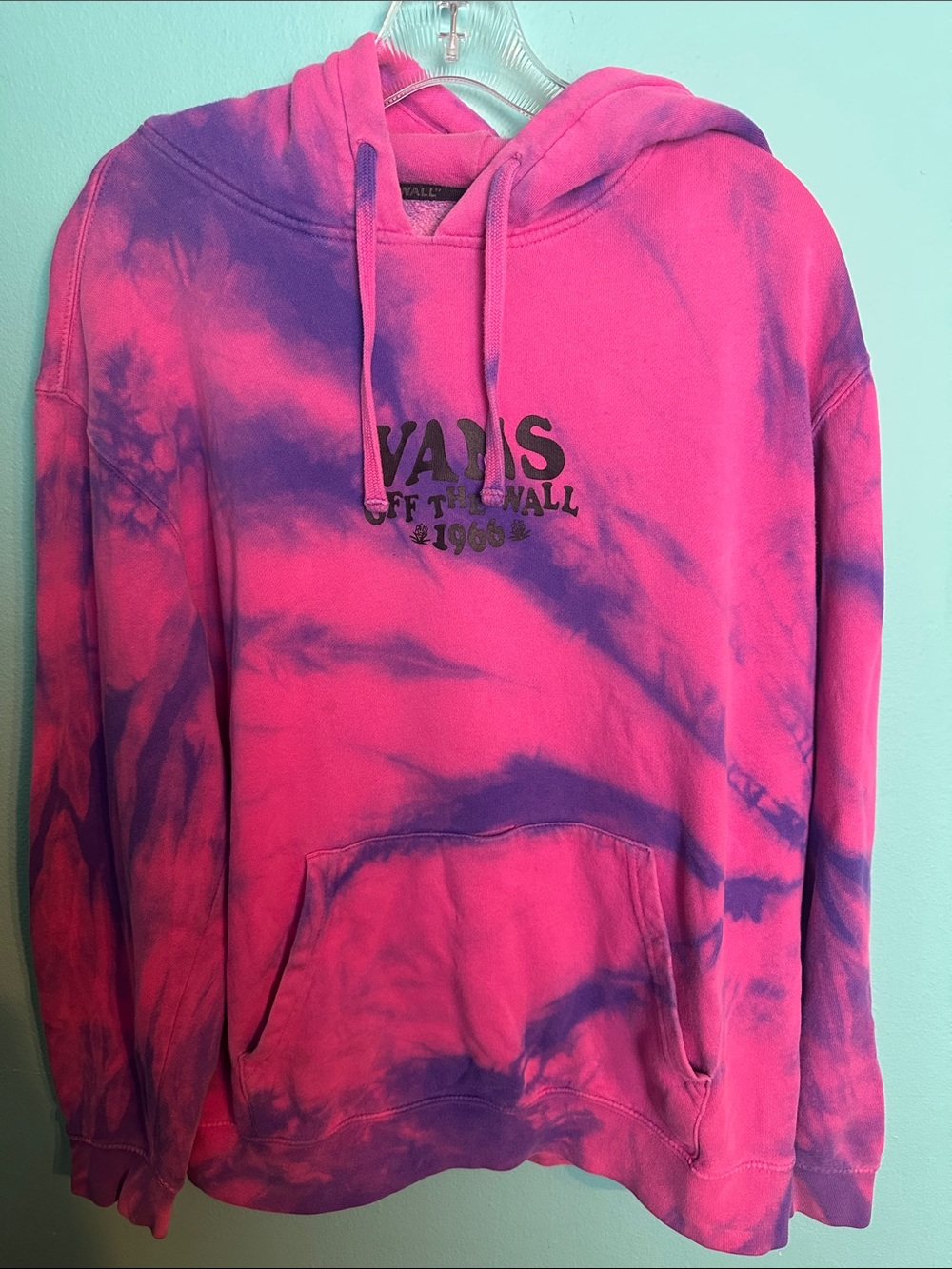 VANS Off The Wall 1966 Tie Dye Hoodie Sweater M